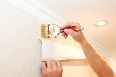 Pose de papier peint à Sains-Morainvillers — revêtements muraux et toiles de verre